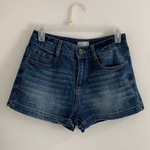 SO Blue Denim Mini Shorts